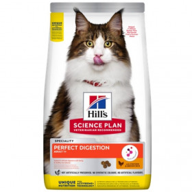 Hills Science Plan Perfect Digestion Adult - с пилешко и кафяв ориз, за котки над 1 година